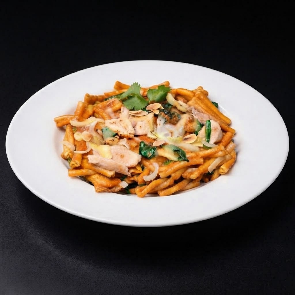 バターチキンカレーのもっちりショートパスタ